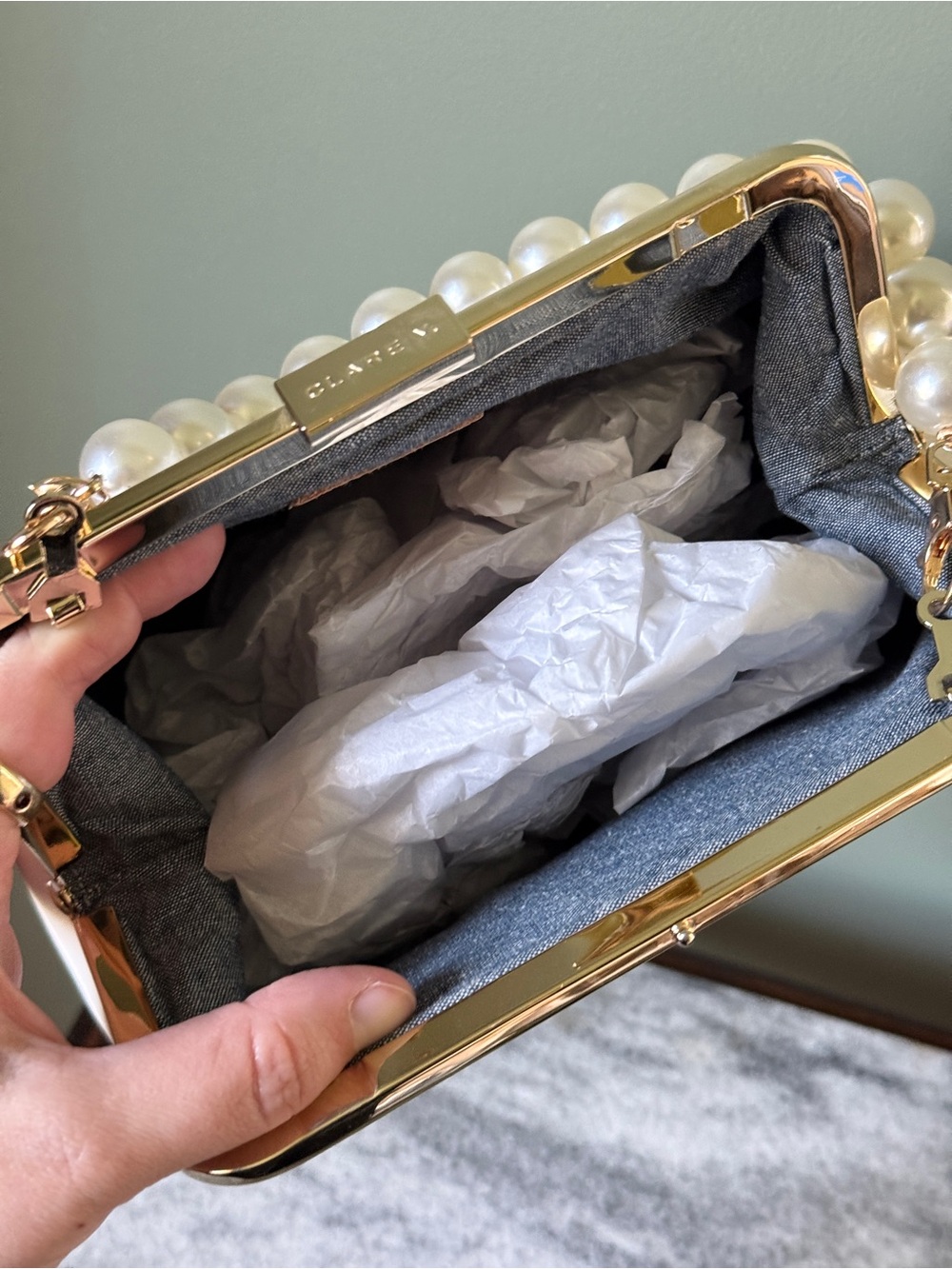 Clare V. - Le Box Bag - White Leather (w/ non Clare V. strap) - Picture 6 of 6
